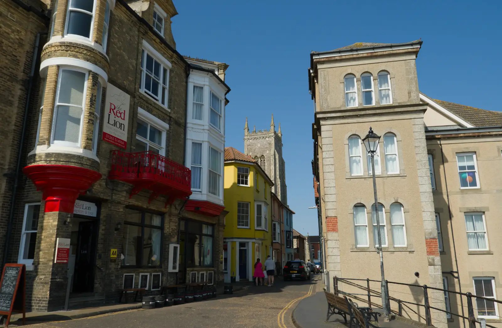The Red Lion Hotel and Tucker Street in Cromer, from A Bus Trip to Wells Next the Sea, Norfolk - 28th May 2026