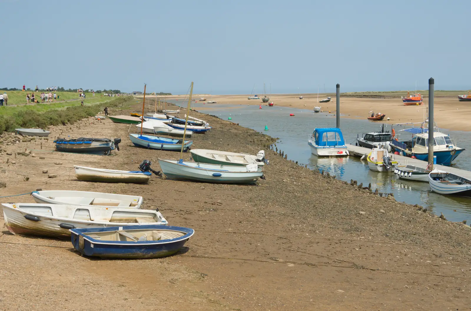 Boats on the East Fleet estuary, from A Bus Trip to Wells Next the Sea, Norfolk - 28th May 2026