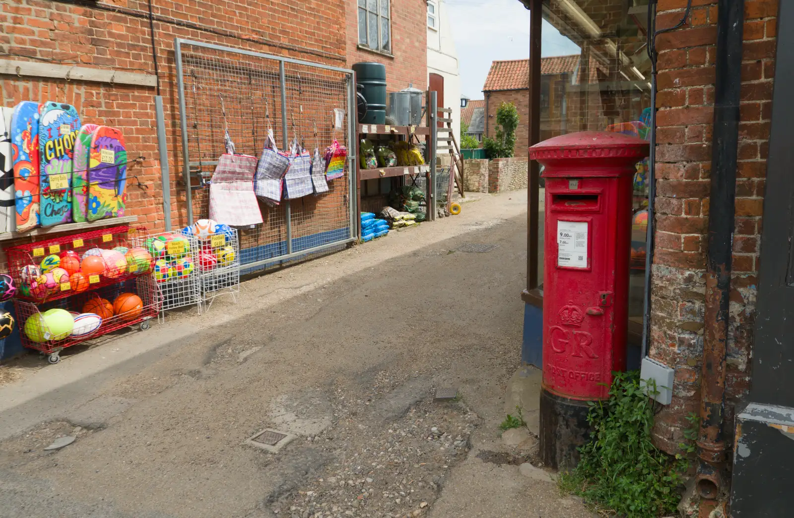 A George Rex post box on Staithe Street, from A Bus Trip to Wells Next the Sea, Norfolk - 28th May 2026