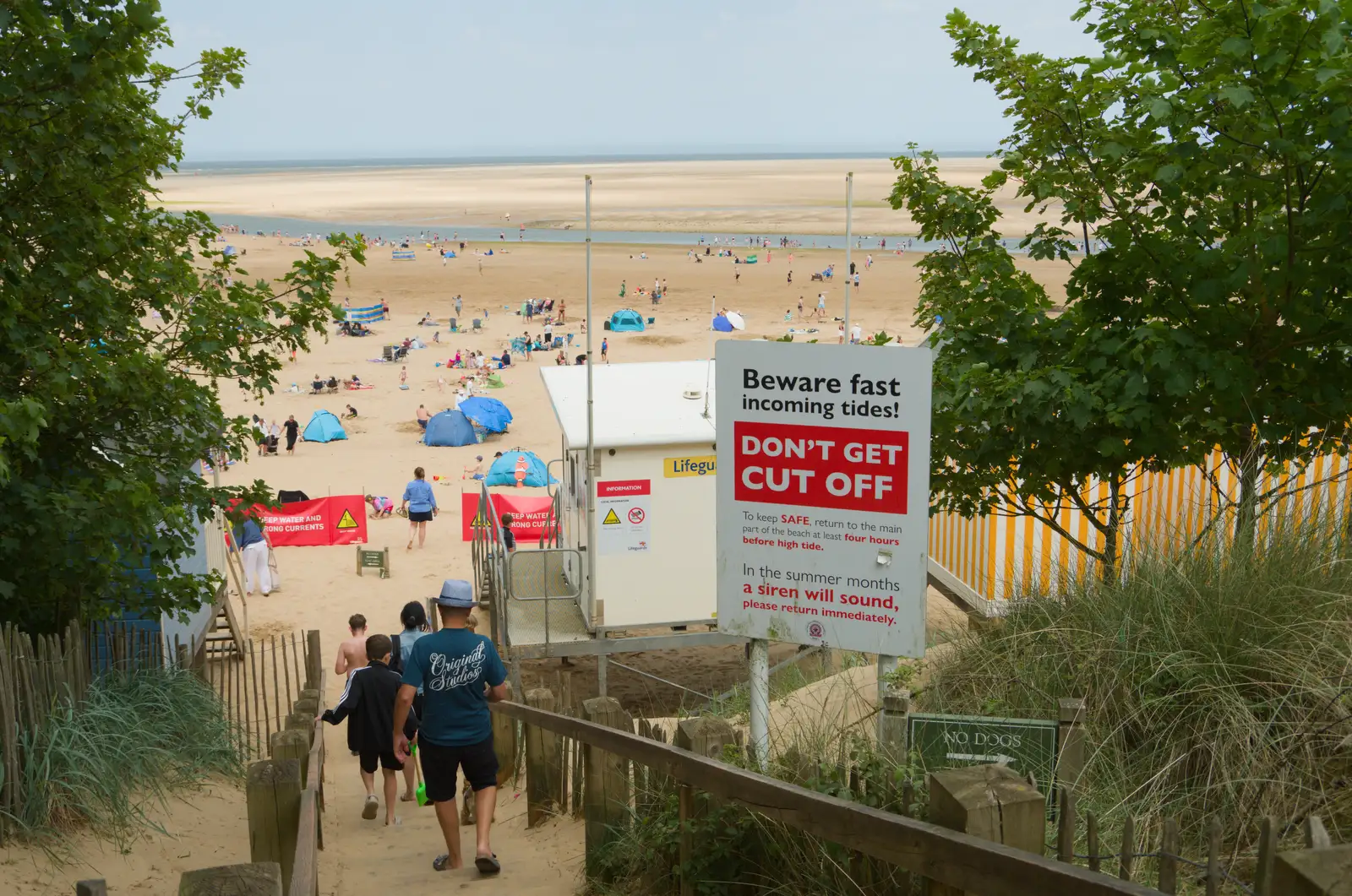 It's fairly busy on Wells beach, from A Bus Trip to Wells Next the Sea, Norfolk - 28th May 2026