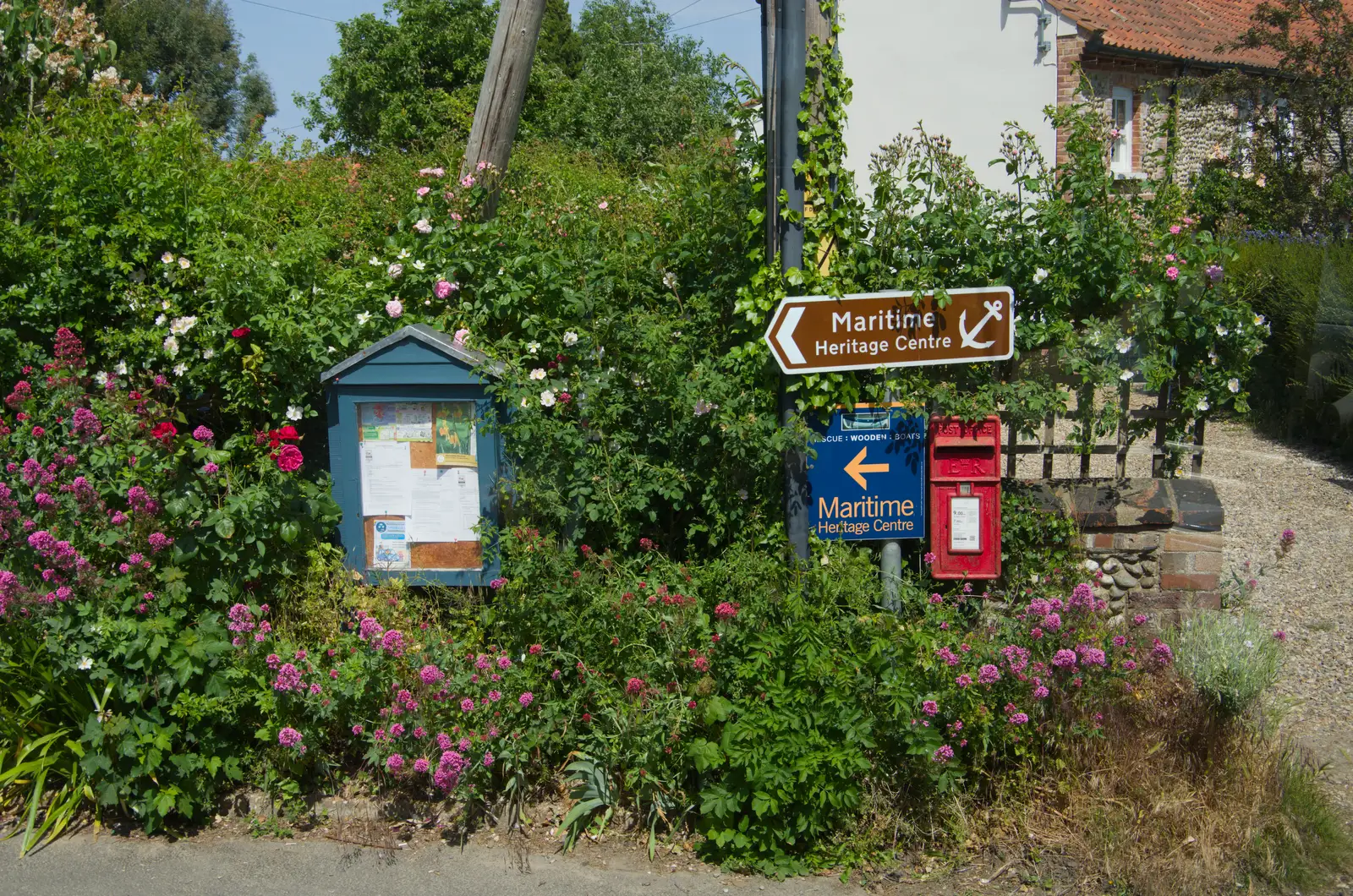 A very pretty bus stop near Stiffkey, from A Bus Trip to Wells Next the Sea, Norfolk - 28th May 2026