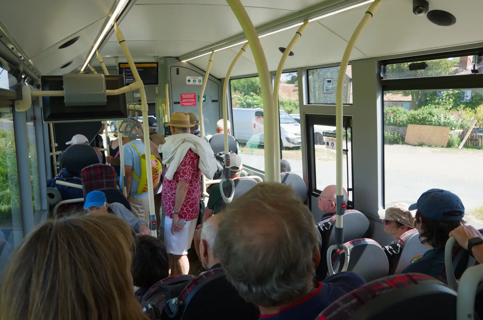 The Coast Hopper party bus is fairly full, from A Bus Trip to Wells Next the Sea, Norfolk - 28th May 2026