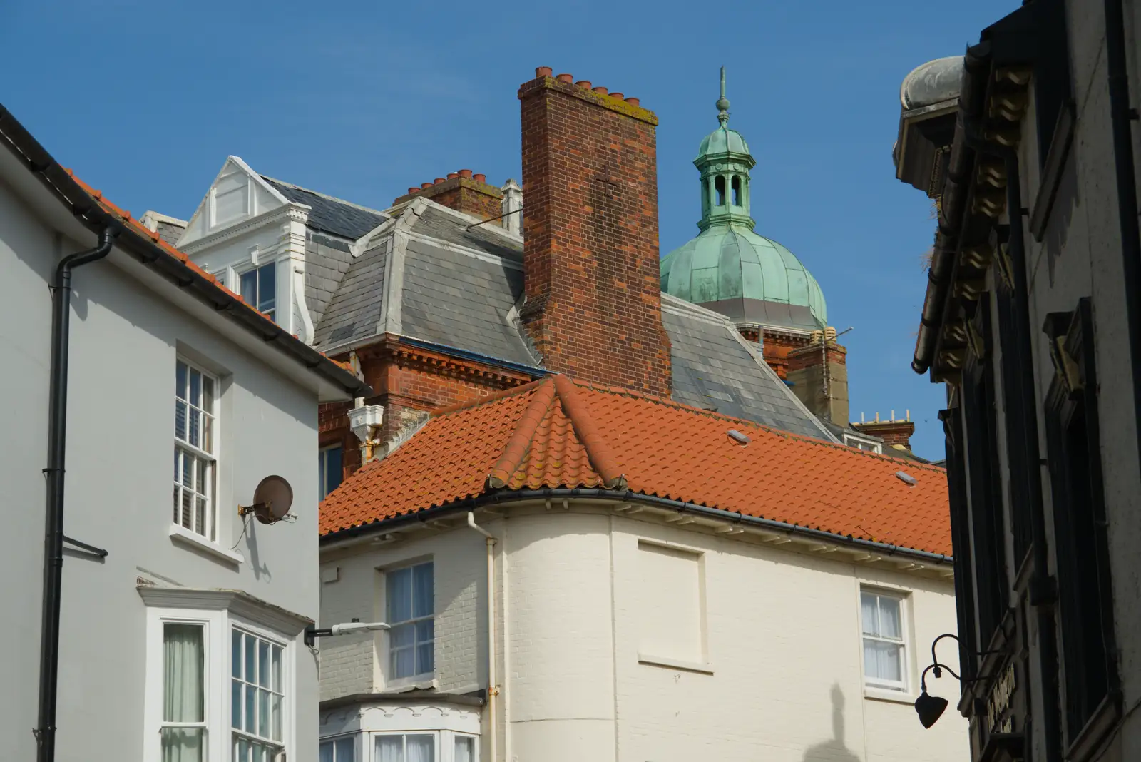 The roofs and chimney stacks of Cromer, from A Bus Trip to Wells Next the Sea, Norfolk - 28th May 2026