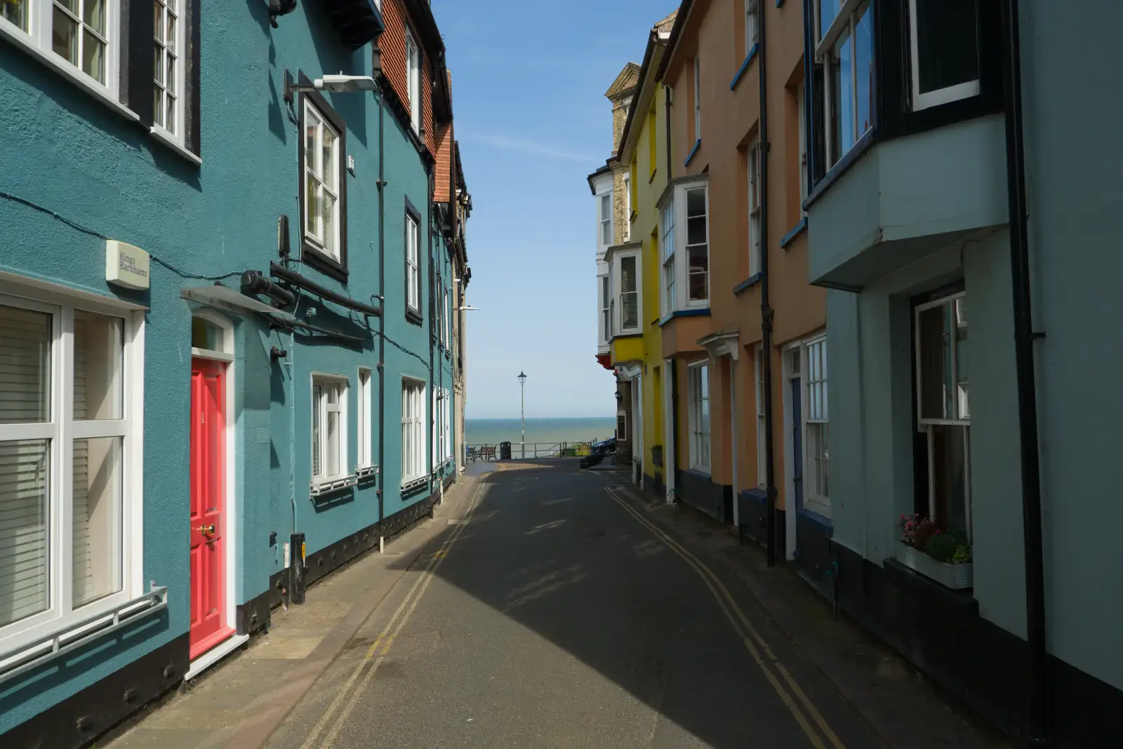 Looking up Tucker Street to the Red Lion, from A Bus Trip to Wells Next the Sea, Norfolk - 28th May 2026