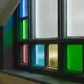 Coloured glass in the hotel windows, A Bus Trip to Wells Next the Sea, Norfolk - 28th May 2026