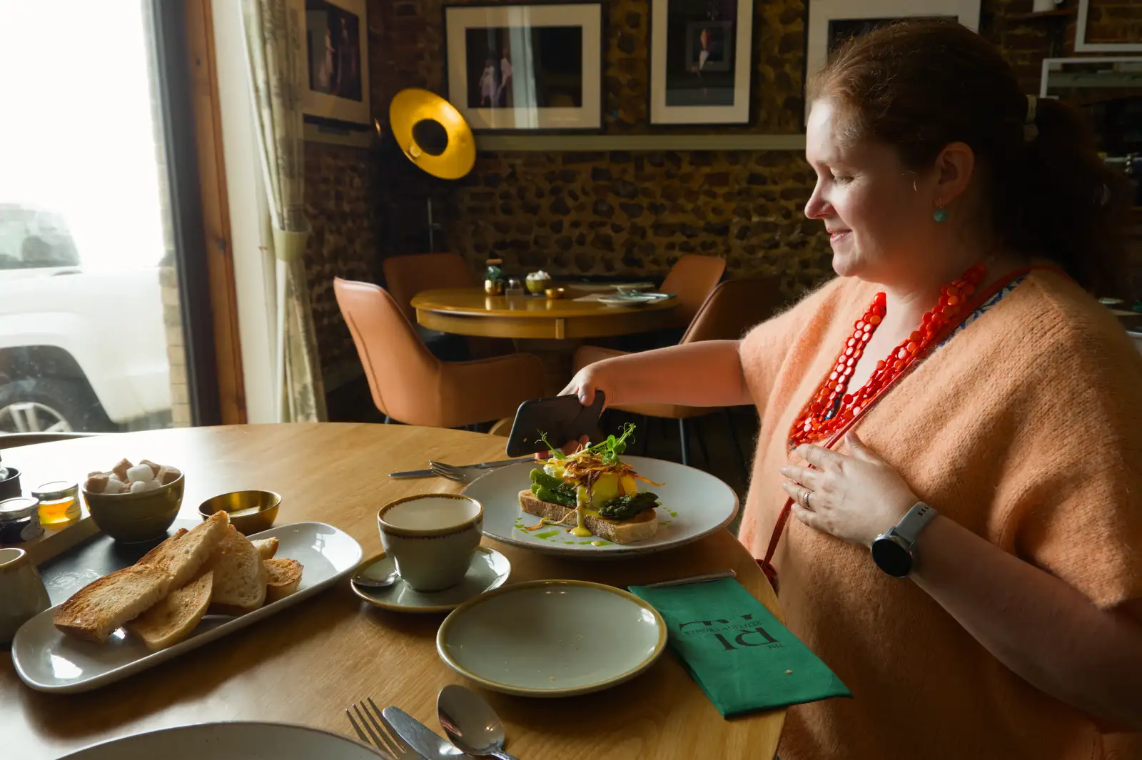 Isobel gets some very fancy eggs for breakfast, from A Postcard From Peterborough, Cambridgeshire - 29th May 2026