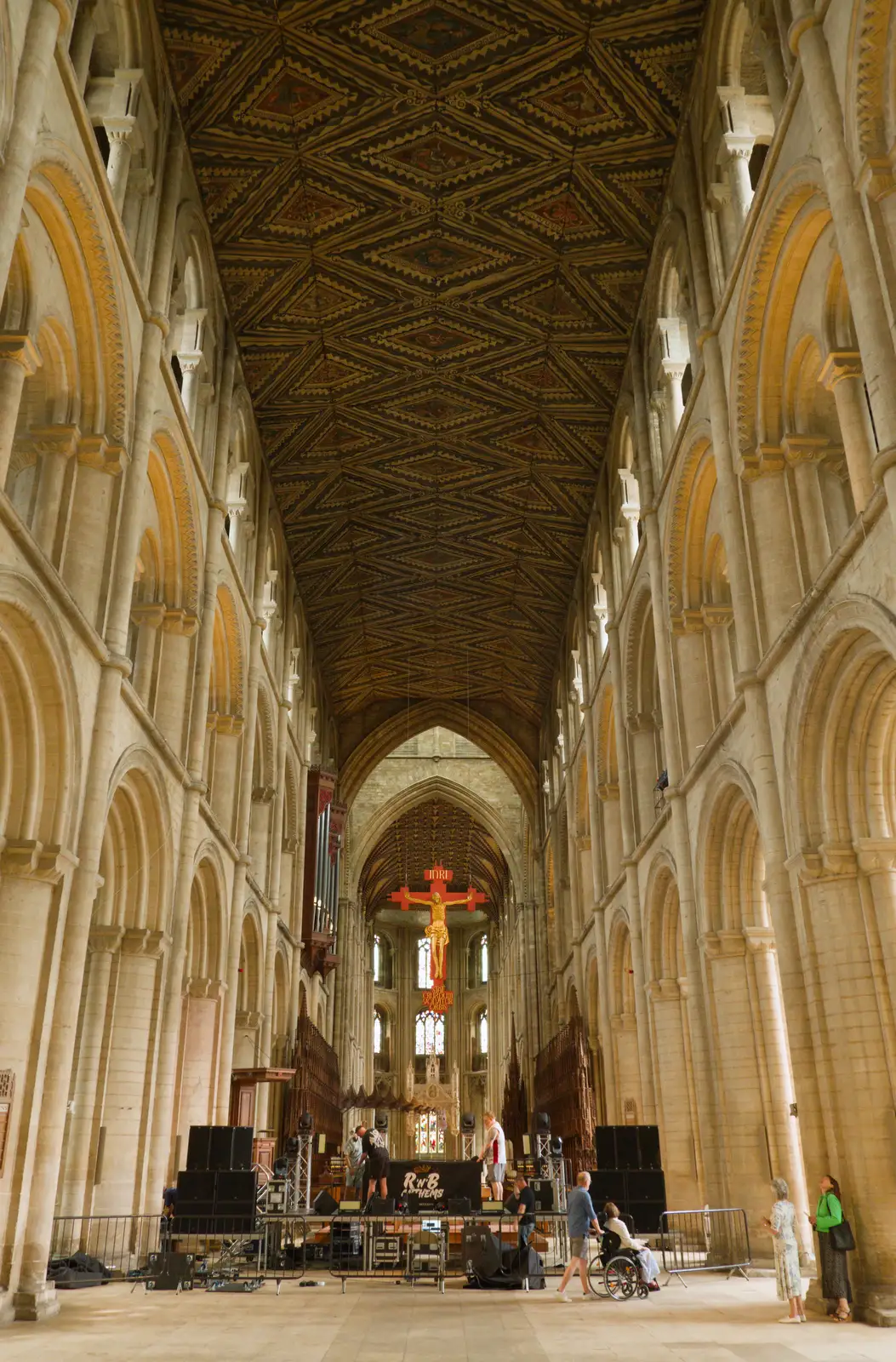 Peterborough Cathedal's nave, from A Postcard From Peterborough, Cambridgeshire - 29th May 2026