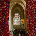 The south aisle flanked with crochet curtains, A Postcard From Peterborough, Cambridgeshire - 29th May 2026