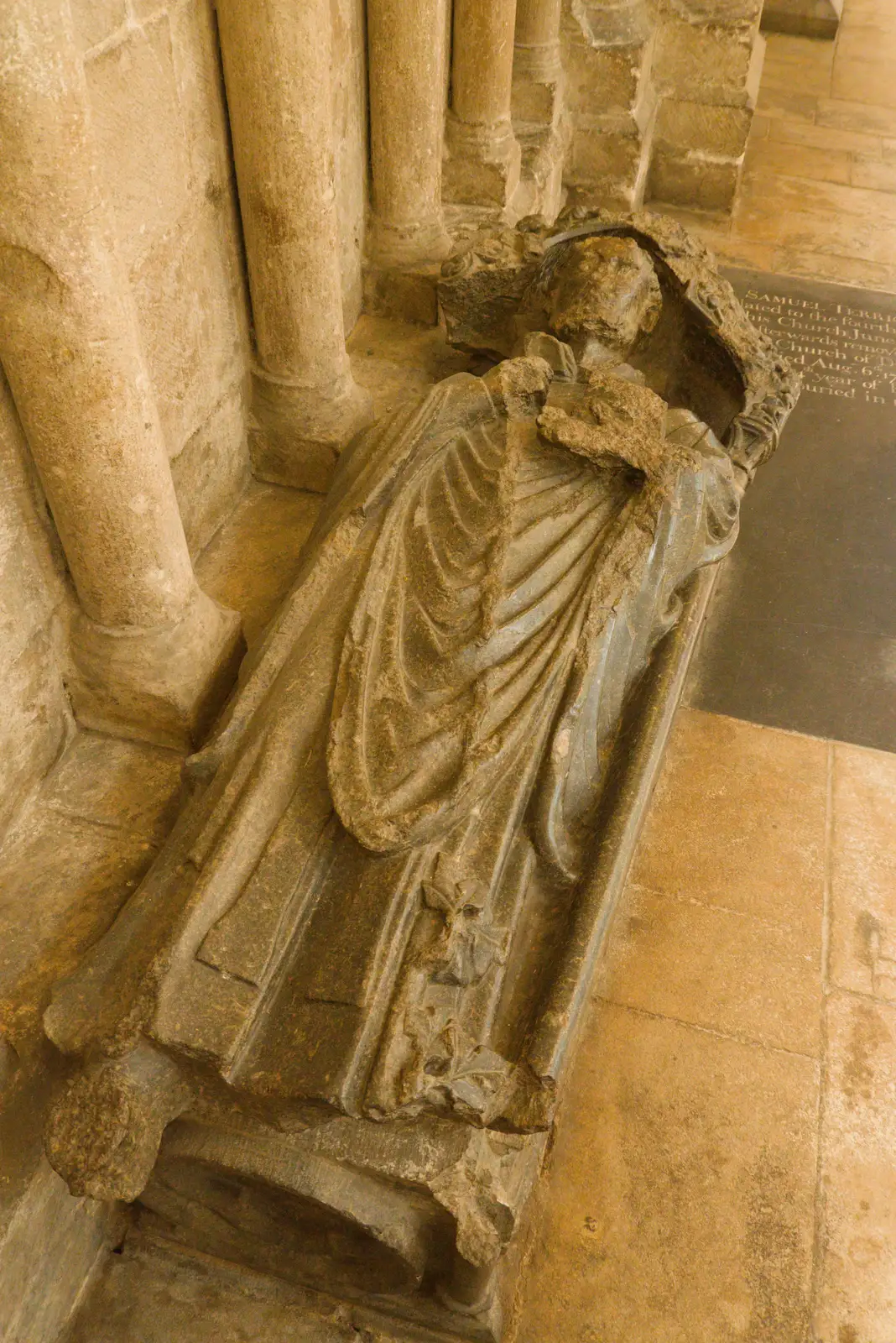One of Peterborough's 12th-century sarcophogi, from A Postcard From Peterborough, Cambridgeshire - 29th May 2026