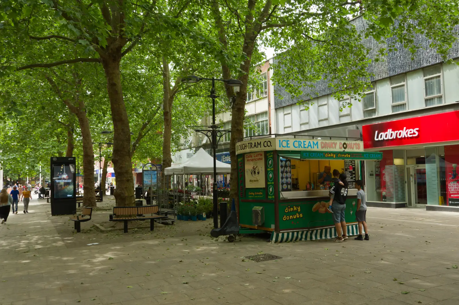 Bridge Street in Peterborough has a European vibe, from A Postcard From Peterborough, Cambridgeshire - 29th May 2026