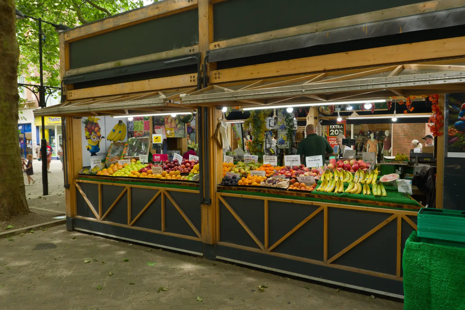 A nice fruit and veg stall on Bridge Street, from A Postcard From Peterborough, Cambridgeshire - 29th May 2026