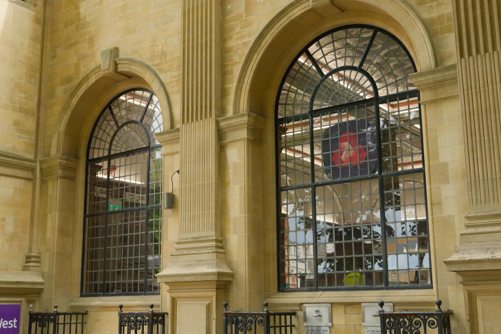 Very fancy windows in the NatWest bank building, from A Postcard From Peterborough, Cambridgeshire - 29th May 2026