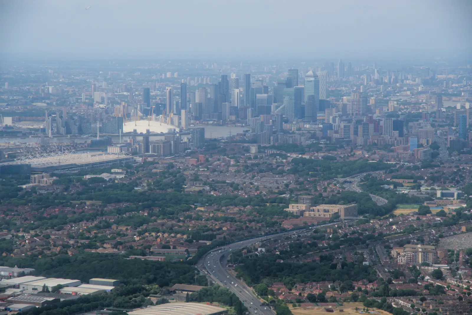 Within a few minutes we're nearly over London, from Flying to Cherbourg on a C-47 Dakota, Normandy, France - 1st June 2026