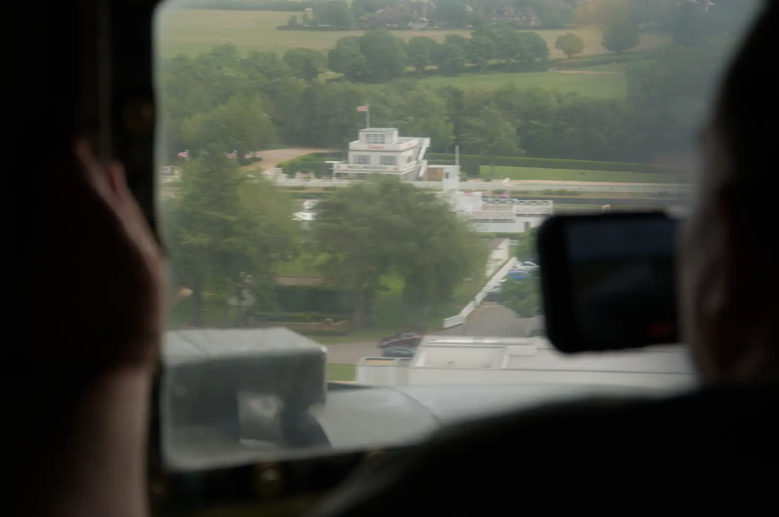 We buzz the Goodwood racetrack, from Flying to Cherbourg on a C-47 Dakota, Normandy, France - 1st June 2026