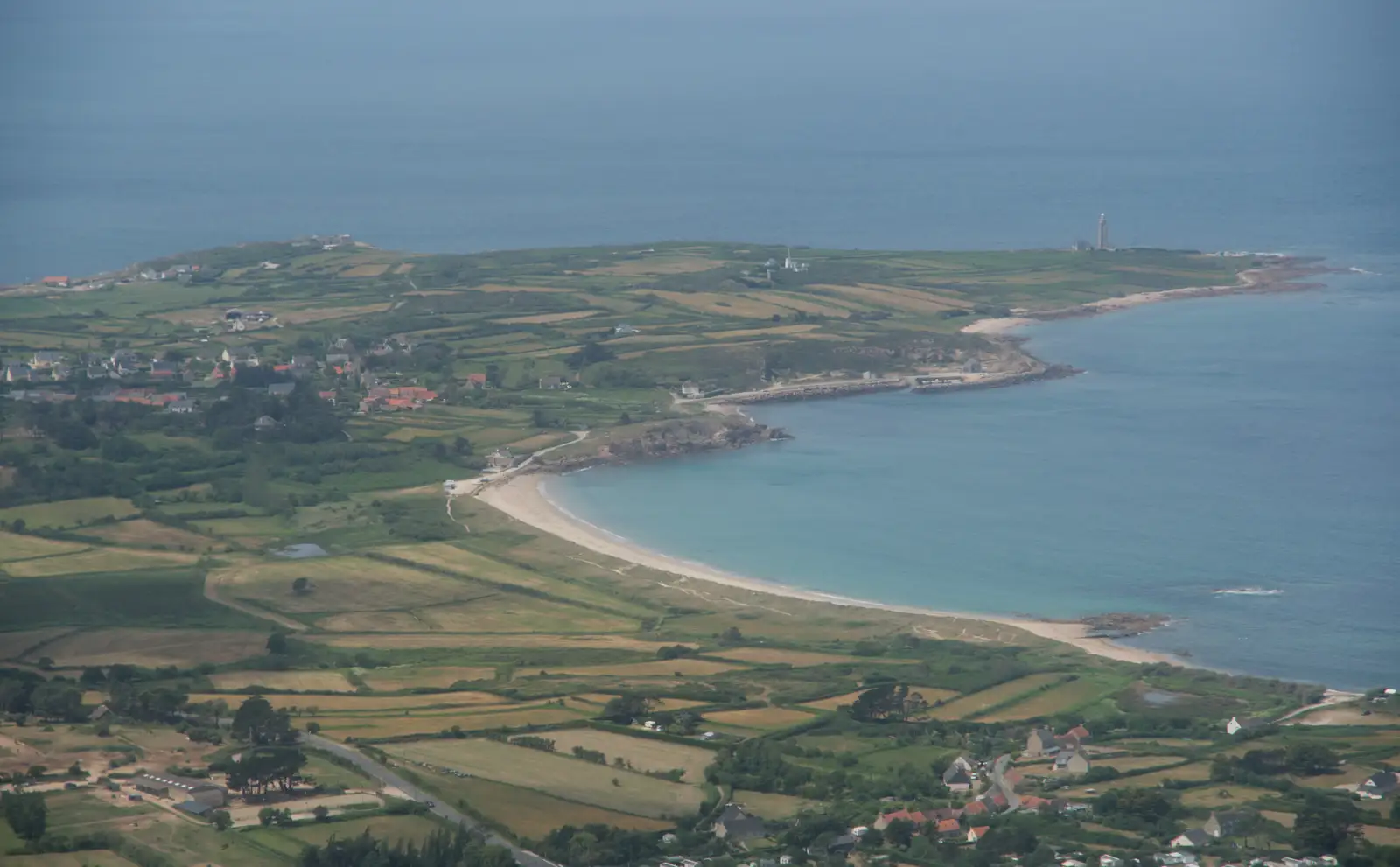 The first sight of Normandy, from Flying to Cherbourg on a C-47 Dakota, Normandy, France - 1st June 2026