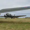 A line of paratroopers waits to board, Flying to Cherbourg on a C-47 Dakota, Normandy, France - 1st June 2026