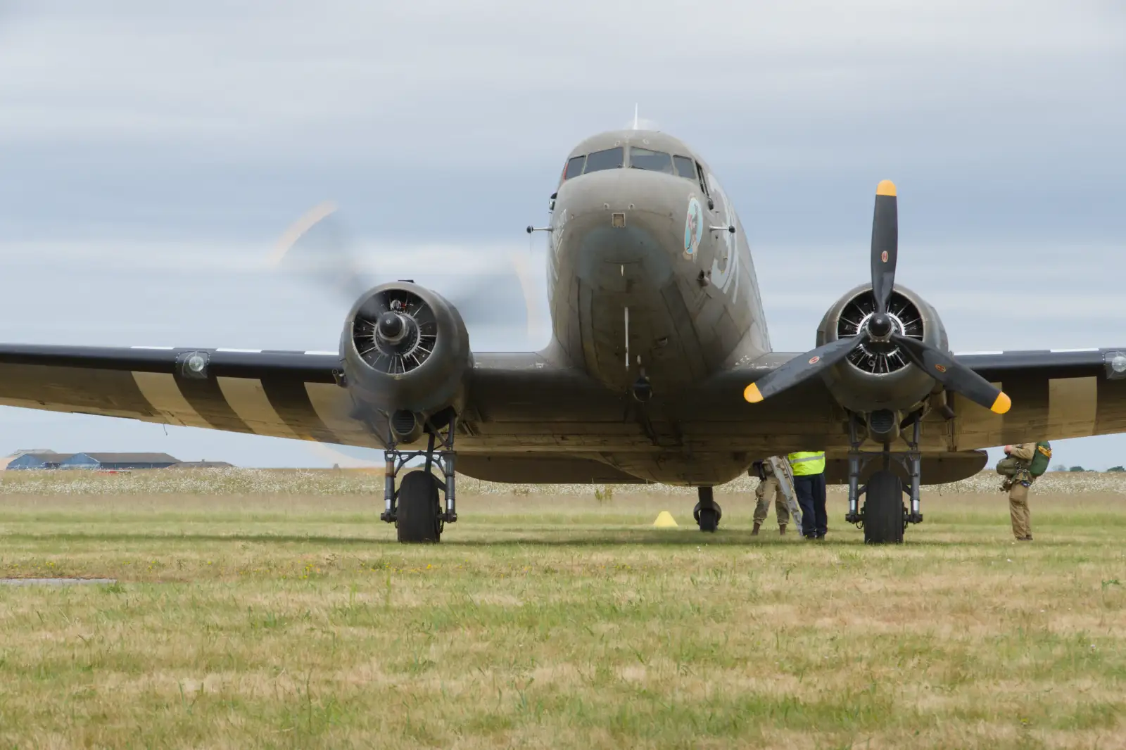 Drag Em Oot starts engines, from Flying to Cherbourg on a C-47 Dakota, Normandy, France - 1st June 2026
