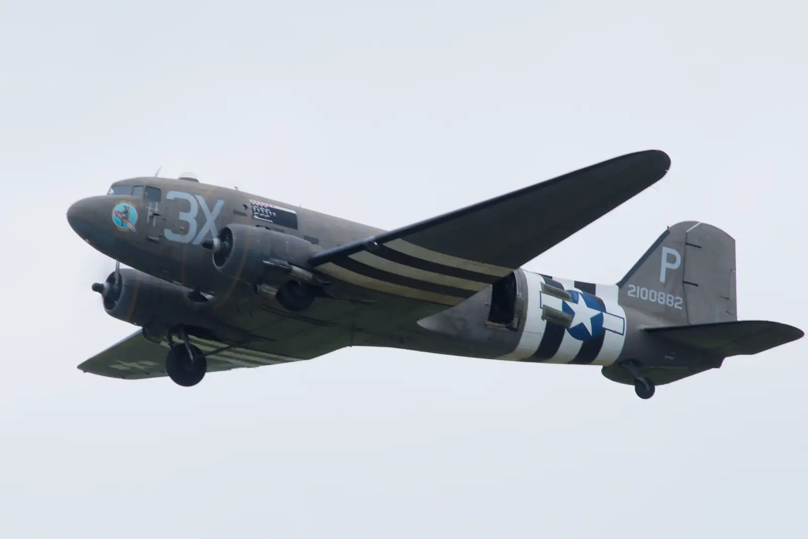 Drag Em Oot flies off, from Flying to Cherbourg on a C-47 Dakota, Normandy, France - 1st June 2026