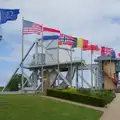 Flags of nations, Pegasus Bridge, the British Memorial and Arromaches, Normandy - 2nd June 2026