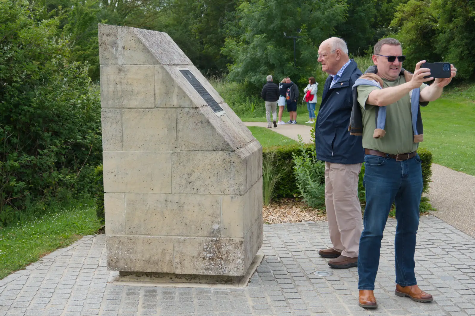 Clive gets a photo, from Pegasus Bridge, the British Memorial and Arromaches, Normandy - 2nd June 2026