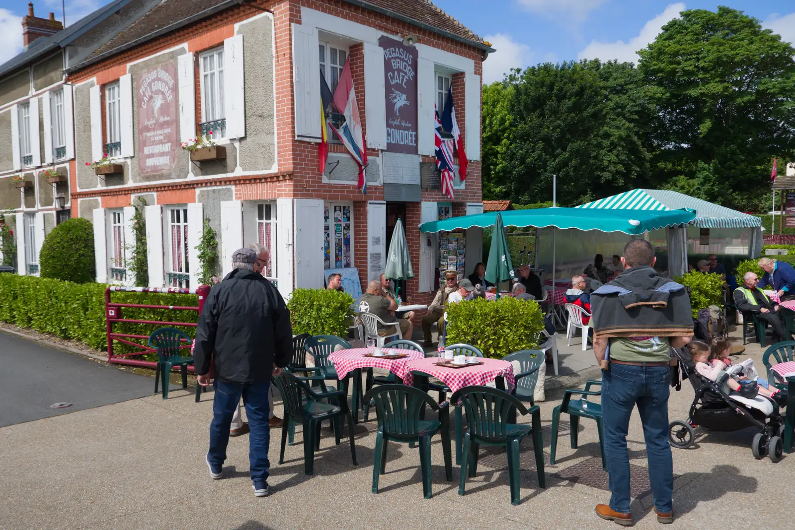 We stop for lunch at the Pegasus Bridge café, from Pegasus Bridge, the British Memorial and Arromaches, Normandy - 2nd June 2026