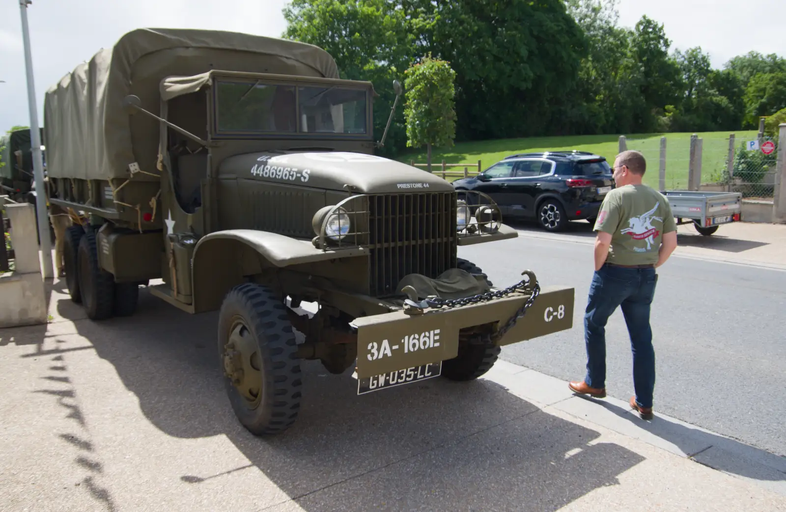 Clive inspects another six-by-six, from Pegasus Bridge, the British Memorial and Arromaches, Normandy - 2nd June 2026