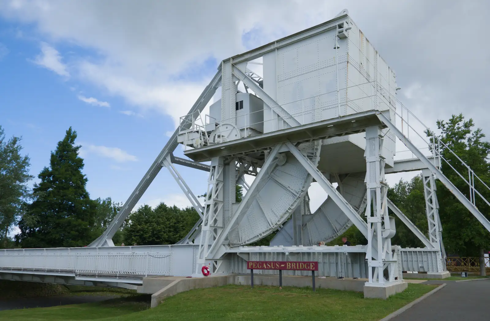 The original Bénouville/Pegasus bridge, from Pegasus Bridge, the British Memorial and Arromaches, Normandy - 2nd June 2026
