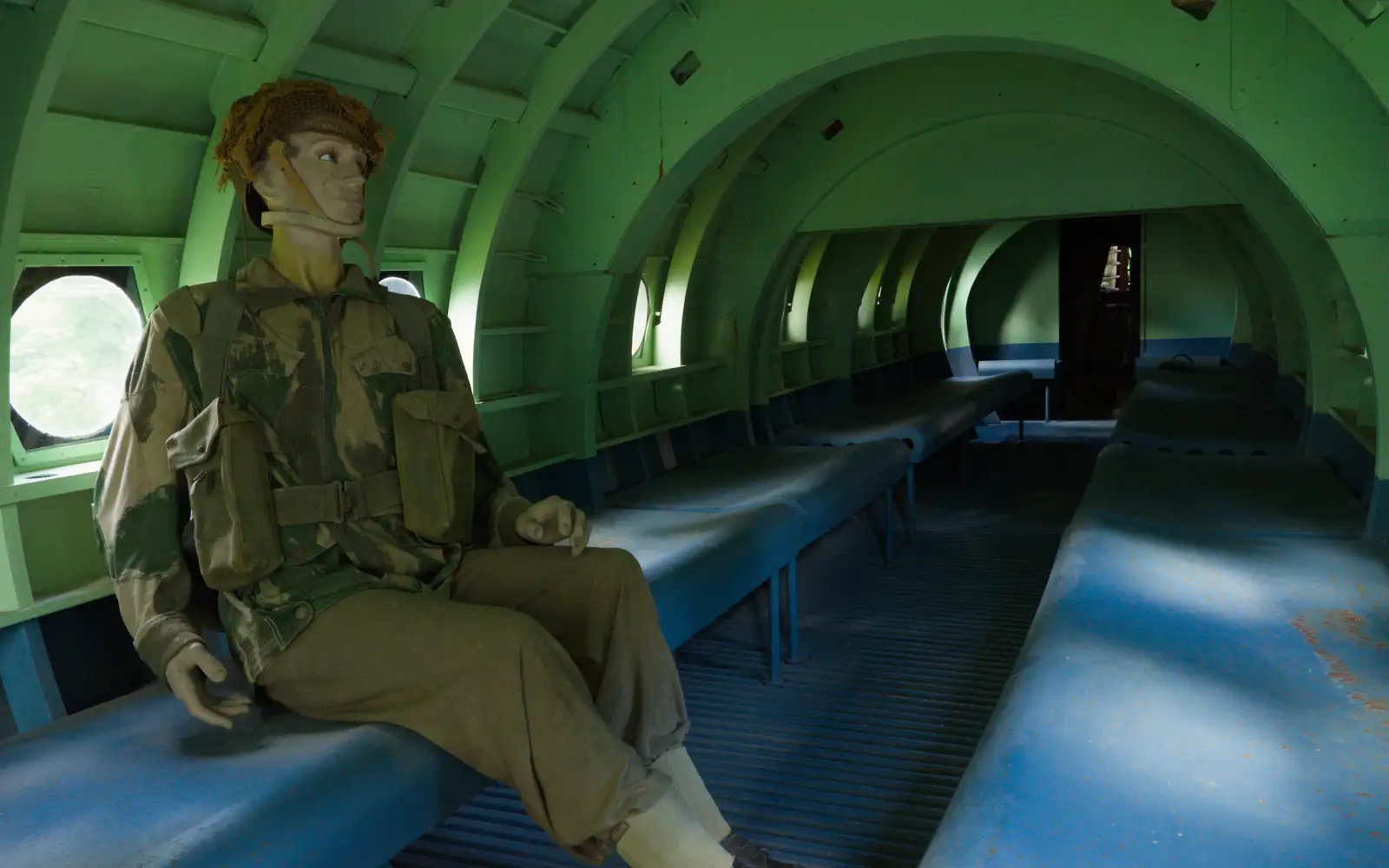 Inside the Horsa glider, from Pegasus Bridge, the British Memorial and Arromaches, Normandy - 2nd June 2026