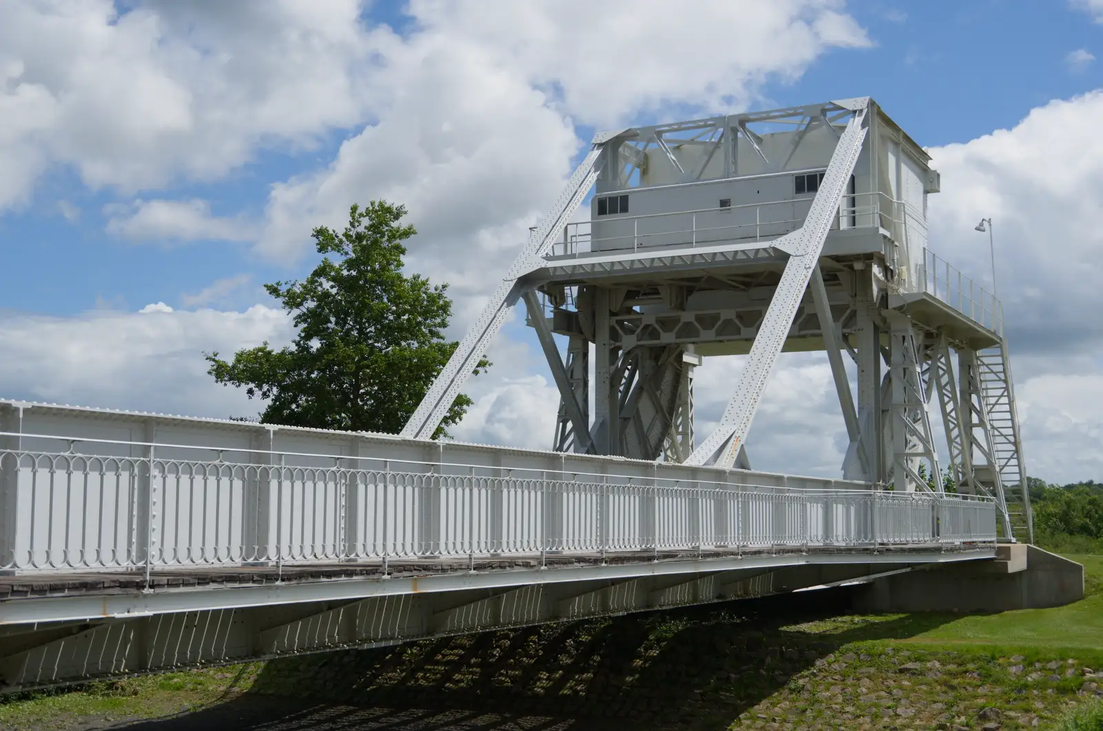 Another view of the original Pegasus Bridge, from Pegasus Bridge, the British Memorial and Arromaches, Normandy - 2nd June 2026