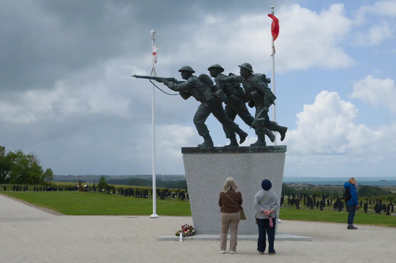 David Williams-Ellis's sculptural centre-piece, from Pegasus Bridge, the British Memorial and Arromaches, Normandy - 2nd June 2026