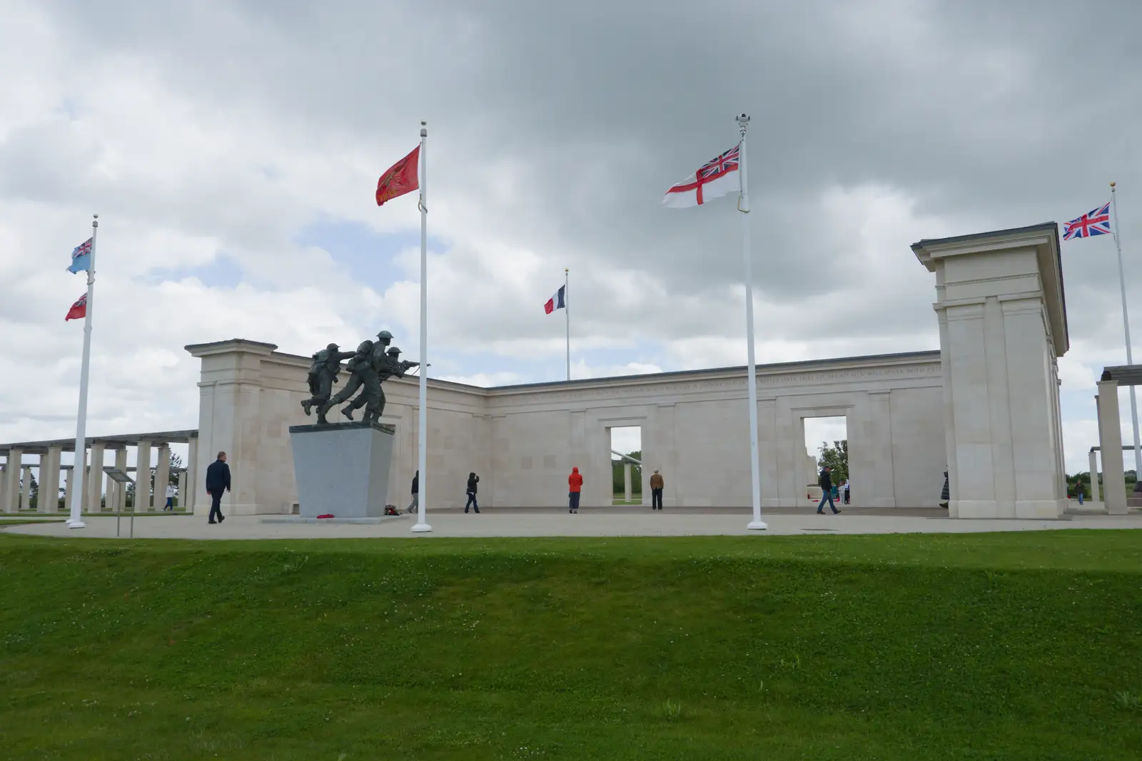 A view of the D-Day wall, from Pegasus Bridge, the British Memorial and Arromaches, Normandy - 2nd June 2026