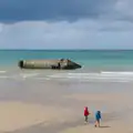 Part of the Mulberry Harbour on the beach, Pegasus Bridge, the British Memorial and Arromaches, Normandy - 2nd June 2026