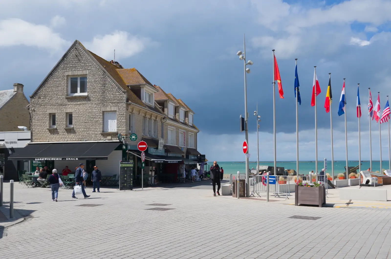 The village of Arromanches, from Pegasus Bridge, the British Memorial and Arromaches, Normandy - 2nd June 2026