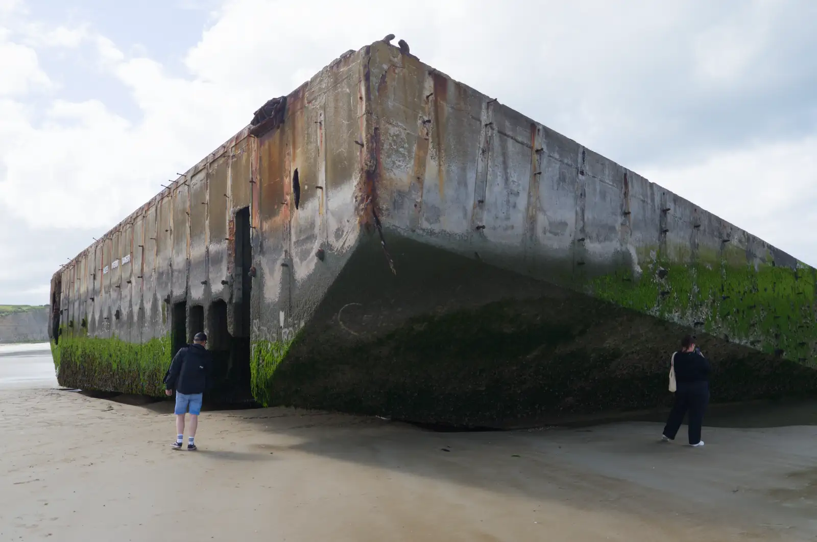 More people inspect the concrete relic, from Pegasus Bridge, the British Memorial and Arromaches, Normandy - 2nd June 2026