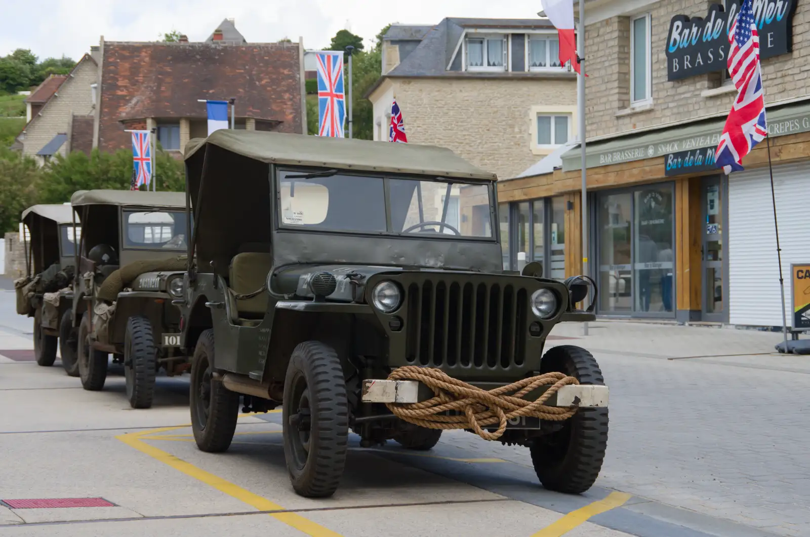 Yet more Willys jeeps, from Pegasus Bridge, the British Memorial and Arromaches, Normandy - 2nd June 2026