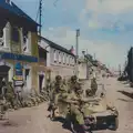 A colourised photo of wartime St. Mère Église, Sainte-Mère-Élgise and Saint-Côme-du-Mont, Normandy, France - 3rd June 2026