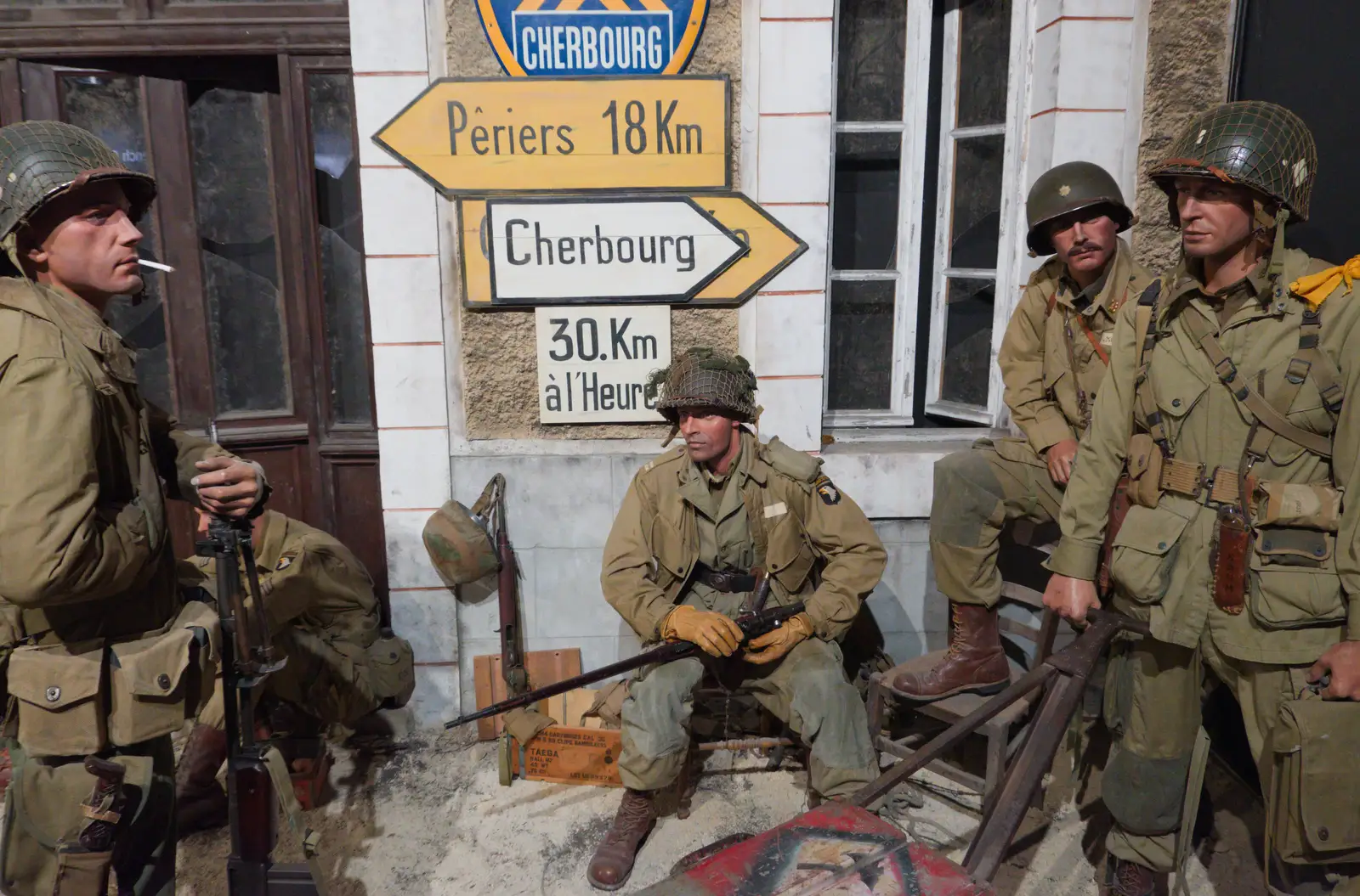 The reconstruction is quite lifelike, from Sainte-Mère-Élgise and Saint-Côme-du-Mont, Normandy, France - 3rd June 2026