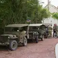 More Willys jeeps parked up by the side of the road, Sainte-Mère-Élgise and Saint-Côme-du-Mont, Normandy, France - 3rd June 2026