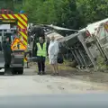 We get held up by a tipped-over HGV, Sainte-Mère-Élgise and Saint-Côme-du-Mont, Normandy, France - 3rd June 2026
