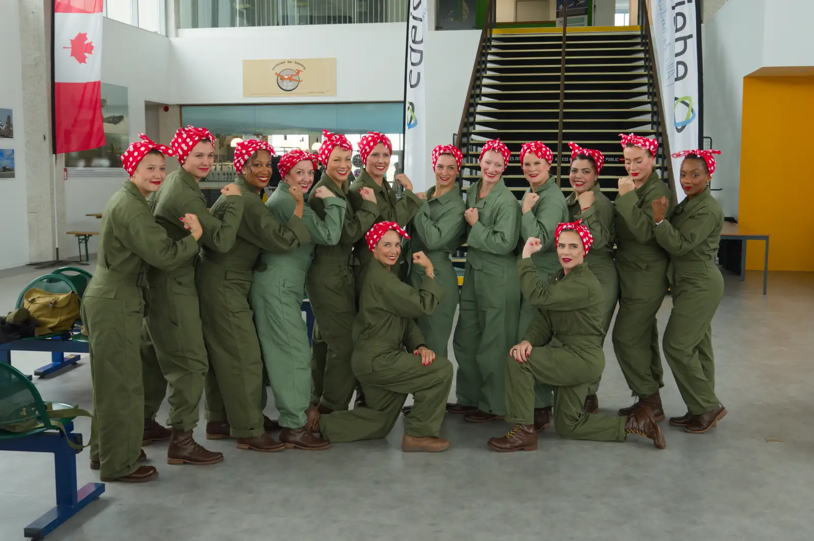 Rosies the Riveter in Cherbourg Airport, from Sainte-Mère-Élgise and Saint-Côme-du-Mont, Normandy, France - 3rd June 2026