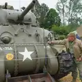 Somebody pokes their tank, Sainte-Mère-Élgise and Saint-Côme-du-Mont, Normandy, France - 3rd June 2026