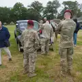 Paul walks past some military dudes, Sainte-Mère-Élgise and Saint-Côme-du-Mont, Normandy, France - 3rd June 2026