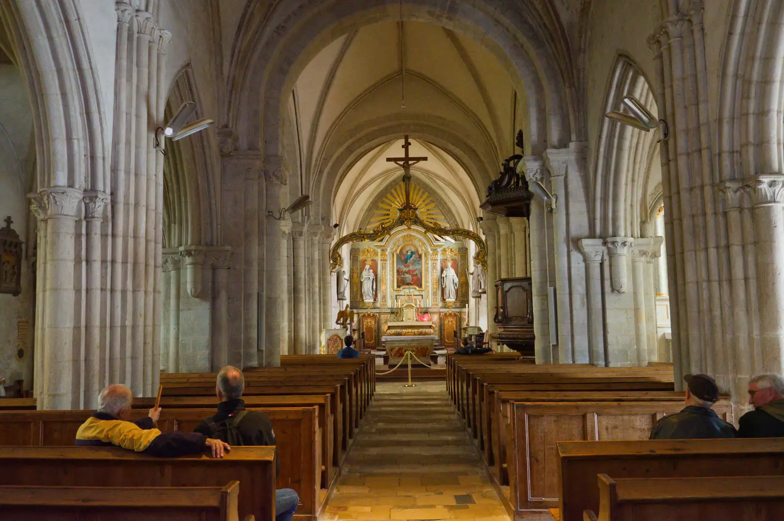 Inside the church of St. Mary, from Sainte-Mère-Élgise and Saint-Côme-du-Mont, Normandy, France - 3rd June 2026