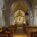 Inside the church of St. Mary, Sainte-Mère-Élgise and Saint-Côme-du-Mont, Normandy, France - 3rd June 2026