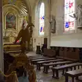 An aisle and side-chapel in St. Mère Église, Sainte-Mère-Élgise and Saint-Côme-du-Mont, Normandy, France - 3rd June 2026