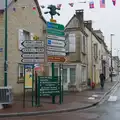 A pile of French road signs, Sainte-Mère-Élgise and Saint-Côme-du-Mont, Normandy, France - 3rd June 2026