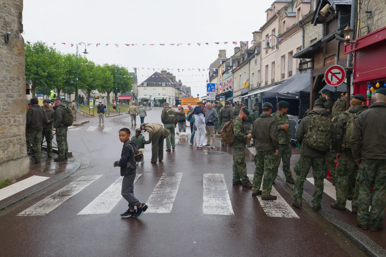 The Abbey Road of St. Mère Église, from Sainte-Mère-Élgise and Saint-Côme-du-Mont, Normandy, France - 3rd June 2026