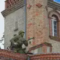 A paratrooper on a roof, Sainte-Mère-Élgise and Saint-Côme-du-Mont, Normandy, France - 3rd June 2026