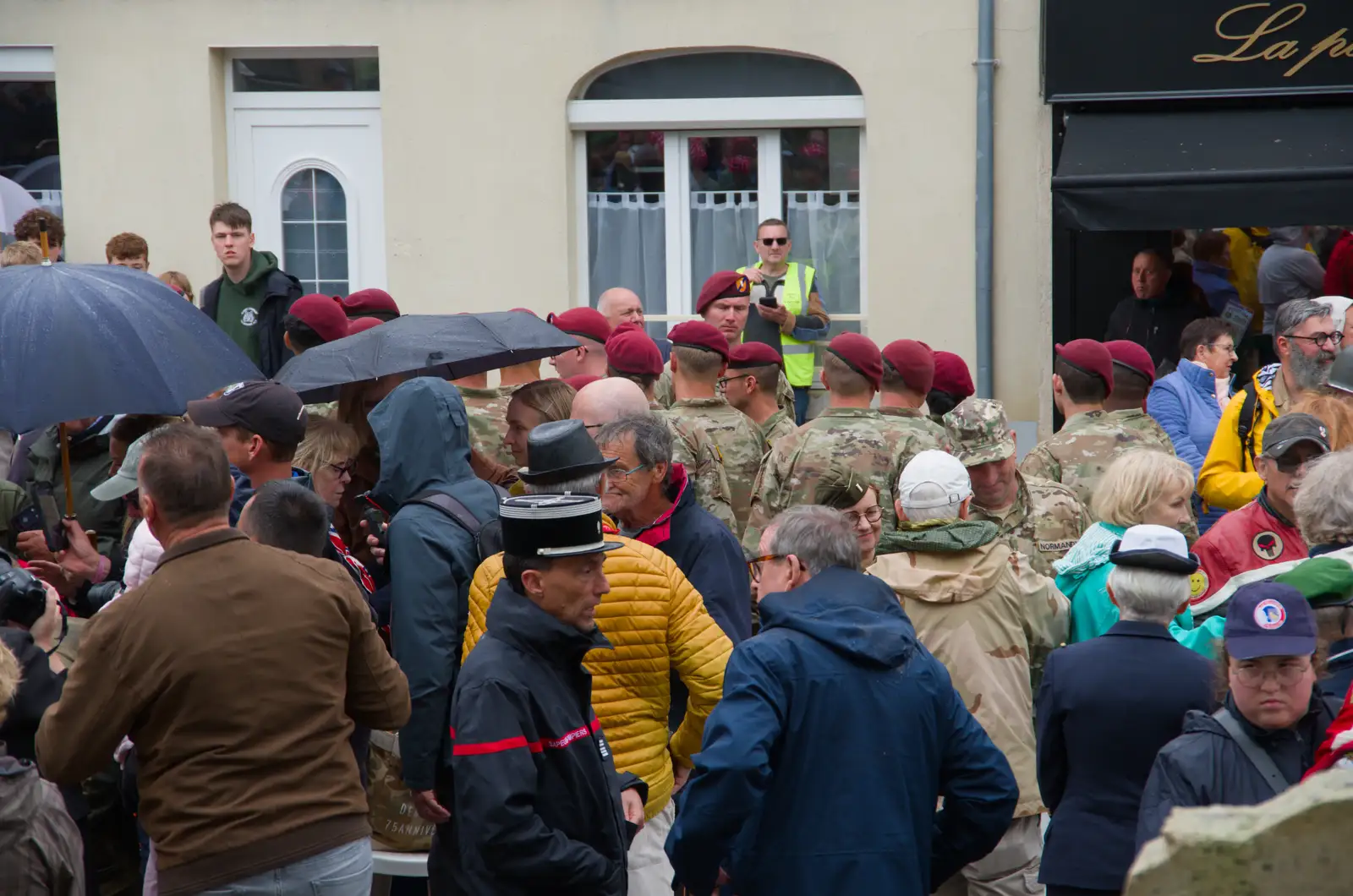 Clive watches from the pavement, from Sainte-Mère-Élgise and Saint-Côme-du-Mont, Normandy, France - 3rd June 2026