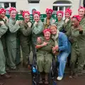 The Rosie group poses for a photo, Sainte-Mère-Élgise and Saint-Côme-du-Mont, Normandy, France - 3rd June 2026